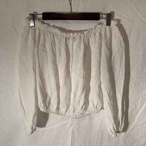 Brandy Melville Tops - Brandy Melville Off-the-Shoulder White Top Brandy Melville Tops - Brandy Melville Off-the-Shoulder White Top